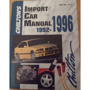 Chilton's Import Auto Repair Manual 1992-1996  #7917